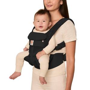 lot 1797 image: Ergobaby Omni Classic (formerly OMNI 360) All-Position Baby Carrier for Newborn to Toddler with Lumbar Support and Cool Air Mesh, 7-45 Pounds, Onyx Black, One Size - Retail $138.66