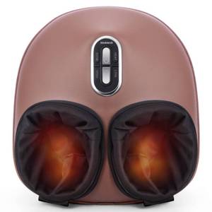 lot 1812 image: Nekteck Shiatsu Foot Massager Machine with Soothing Heat, Deep Kneading Therapy, Air Compression, Improve Blood Circulation and Foot Wellness,Relax for Home or Office Use(Brown) - Retail $85.97