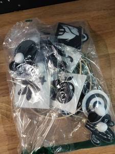 lot 2053 image: Black and White Logo Patches Set