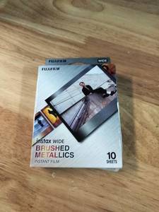 lot 2059 image: Fujifilm Instax Wide Brushed Metallics Instant Film 10 Sheets