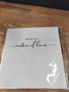 lot 2119 image: Will You Be My Matron of Honor Proposal Card