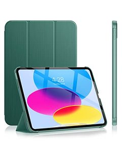 lot 2151 image: Soke Case for iPad 11th Generation (A16) 11-inch 2025 & 10th Gen 10.9-inch 2022 -  Auto WakeSleep  Slim Trifold Stand, Protective Hard PC Back Cover for Apple iPad 1110 - Pine Green