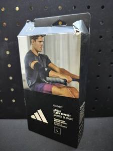 lot 4341 image: Adidas Recovery Elbow Support - Size L - Breathable Moisture-Wicking