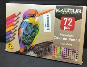 lot 4347 image: Kalour Premium 72-Piece Colored Pencil Set Soft Core