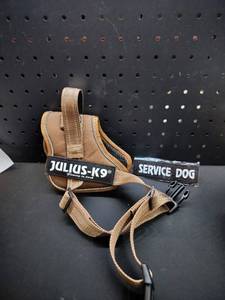 lot 4366 image: small service dog harness with patch