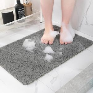lot 5344 image: Hargiis Non-Slip Bathtub Mat, Anti Slip Shower Mat, Fast Drying Bathtub Mats, Foot Scrubber Mat, Anti Slip Mat for Tub, Floor, Bathroom, Kitchen, Home, Hotel (Grey 36�24)