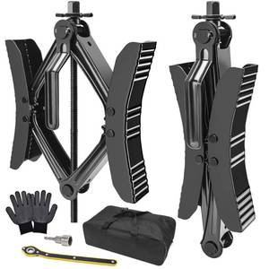 lot 5359 image: Lezcufer Camper Wheel Chock Stabilizer 2 Sets for RV Travel Trailer Heavy Duty X-Shaped RV Stabilizer Wheel Chock Anti-Move Tire Wheel Chock