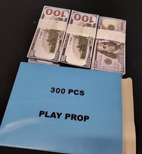 lot 6231 image: Play Prop 300 PCs $100 Bills