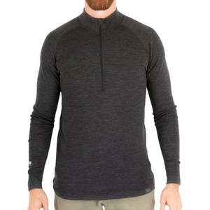 lot 6287 image: MERIWOOL Men��s Merino Wool Midweight Half Zip Top Size Xl