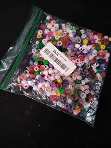 lot 6321 image: Mixed Alphabet Letter Beads Craft Supply Pack