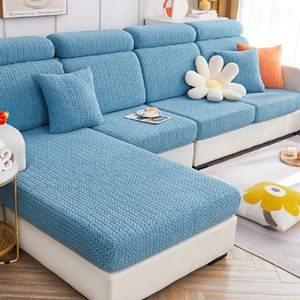 lot 6335 image: Yoovat Magic Sofa Covers Soothing Home Sofa Cushion Covers Sofa Hero Covers for Couch Magic Couch Covers Stretch Slipcovers for Couches and Sofas (Wheat-Ocean Blue,Back Cover M)