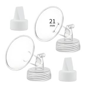 lot 6379 image: Momstouch 21mm Flange and Duckbill Valve Compatible with Spectra S1 S2 9 Plus Breastpump Replacement to Spectra Pump Parts, Not Original, Replace Spectra Accessories.