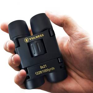 lot 6392 image: Binoculars for Adults  Compact Small Mini Travel Binocular for Bird Watching High Powered Electronics Cruise Ship Essentials Norwegian Alaska Must Haves Hiking Camping Gear a by VULNESS (Black, 8X21)