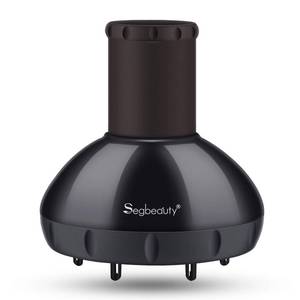 lot 6420 image: Segbeauty Hair Diffuser for Curly Hair, Upgraded Adjustable Air Flow, Deep Bowl, Professional Salon Frizz-free Fast Dry Diffuser Attachment with 1.57-1.97 Nozzle, Black