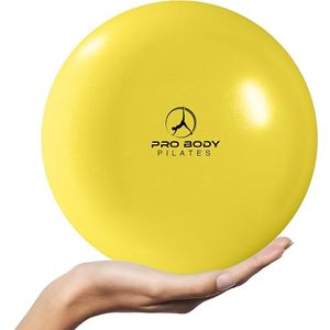 lot 6435 image: ProBody Pilates Ball, Exercise Balls Physical Therapy - 9 Inch Small Exercise Ball for Between Knees for Rehab, Barre, Core, Stability & Yoga, Physical Therapy Ball for Back Pain (Yellow)