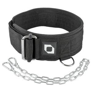 lot 8192 image: Optimance Multi Purpose Weight Lifting Belt & Weighted Dip Belt,Functional Exercise, Strength Training, Powerlifting, Deadlift, Squat, Olympic Lifts, Pull-ups 100% Nylon (X-Small, Black)