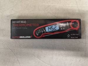 lot 8204 image: Alpha Grillers Instant Read Digital Thermometer with Backlit Display