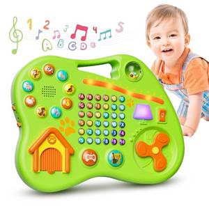lot 11563 image: 9-in-1 Bilingual Educational Toy for 1 Year Old Girl Boy, Montessori Musical Toys for Toddlers 1-3, Learning Baby Toy 6-12-18 Month Age, First Christmas 1st Birthday Gifts for 1-2 Year Old