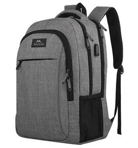lot 11565 image: MATEIN Travel Laptop Backpack, Business Anti Theft Slim Sturdy Laptops Backpack with USB Charging Port, Water Resistant College School Computer Bag Gift for Men & Women Fits 15.6 Inch Notebook, Grey