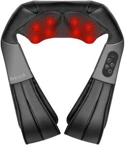 lot 11568 image: Nekteck Cordless Shiatsu Neck and Back Massager with Soothing Heat, Electric Deep Tissue 3D Kneading Massage Pillow for Shoulder, Leg, Body Muscle Pain Relief, Home, Office, and Car Use