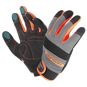 lot 12504 image: HANDLANDY Touchscreen Work Gloves for Men and Women, Utility Working Glove for Yardwork Gardening, Breathable Mechanic Gloves