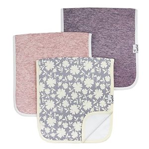 lot 12513 image: Copper Pearl Premium Baby Burp Cloths - 3-Pack Large Cotton Burp Cloths, Extra Soft Spit Up Rags with 3 Absorbent Layers, Perfect for Baby Boy and Baby Girl Gifts (21 x 10 Size, Lacie Set)