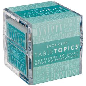 lot 12532 image: TableTopics Book Club Questions - 135 Conversation Starter Cards for Book Lovers, Reading Enthusiasts, Teachers, & Students, Inspiring Discussion Questions