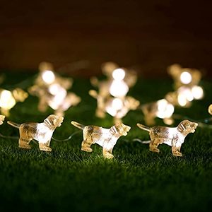 lot 12536 image: Labrador Retriever Dog Gifts Cute Decorative Fun Lights Pet Decor Fairy String Lights 8.5ft 20 Unique Lighting lab Night Light USB Operated with Remote for Bedroom Home Birthday