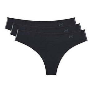 lot 12551 image: Under Armour 1325615-001-XS Pure Stretch Women s Black 3-Pack XS Thong