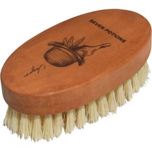 lot 12557 image: Seven Potions Vegan Beard Brush for Men �� 100% Sisal Plant Fibre & Pear Wood �� Firm Bristles to Gently TameSoftenExfoliate �� 100% Natural, Non-Synthetic