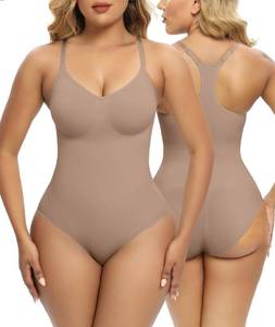 lot 12558 image: SHAPERX Bodysuit for Women Tummy Control Shapewear Racerback Seamless Sculpting Body Shaper Tank Top,SZ5305-Sienna-2XL3XL