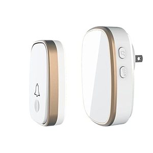 lot 12571 image: LUAMB Wireless Doorbell, 1,000ft Range Loud Enough with 5Volume Levels and Mute Mode Door Chimes LED Flashing