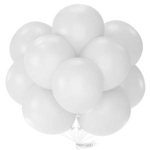 lot 12592 image: PartyWoo White Balloons, 20 pcs 18 Inch Matte White Balloons, White Latex Balloons for Balloon Garland or Balloon Arch as Party Decorations, Birthday Decorations, Baby Shower Decorations, White-Y13