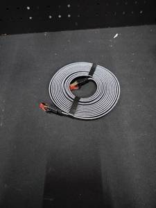 lot 16025 image: Braided Ethernet Network Cable Cat6 BlackWhite
