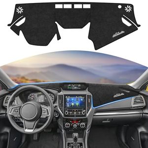 lot 16038 image: YIZHUOMY Dashboard Cover for Subaru Forester 2019-2022 2023 2024, Suede Dash Board Cover Dash Mat Protector Compatible with Forester Sport Interior Dash Covers Decoration Accessories