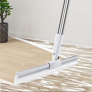 lot 16047 image: Rubber Squeegee Broom for Floor,62 Long Handle Window Squeegee, Silicone Pet Hair Remover,Magic Broom for Indoor Cleaning,Cleans glass, hair, fine dust, liquids, suitable for Smooth Floors, Rugs