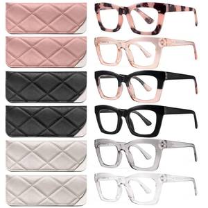 lot 16058 image: CCVOO 6 Pack Oprah Reading Glasses for Women, Eyeglasses, Blue Light Readers for Women, Computer Eye Glasses, Cheaters