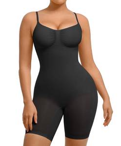 lot 16070 image: FeelinGirl Body Shaper Tummy Control Shapewear Plus Size Seamless Full Waist Trainer Butt Lifter Bodysuit Back Support Black ML