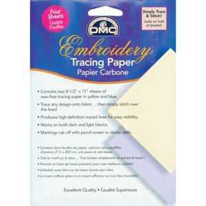 lot 16071 image: DMC U1541 Embroidery Tracing Paper, YellowBlue, 2-Pack