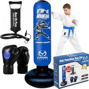 lot 9401 image: Marwan Sports Kids Punching Bag Set