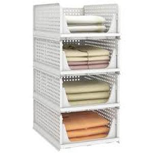 lot 11489 image: Pinkpum Closet Storage Baskets Organization System