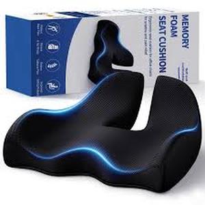 lot 11490 image: Memory Foam Seat Cushion - Ergonomic Office Chair Pad