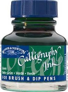lot 12357 image: Winsor & Newton Calligraphy Ink - Green