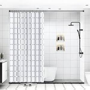 lot 12373 image: BloomFlower Black Shower Curtain Rod 18-72 inch Adjustable
