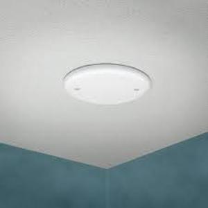 lot 12384 image: White Ceiling Light Mount Cover Plates with Hardware