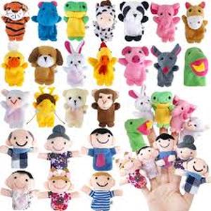 lot 12428 image: Assorted Plush Animal Puppets Collection