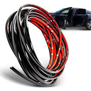 lot 12432 image: Automotive Door Edge Guard Trim - Black with Orange Interior