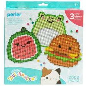 lot 12442 image: Perler Original Squishmallows Fused Bead Kit - 2003 Pieces Summer Projects