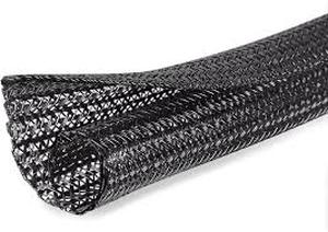 lot 16011 image: Moxita Black Braided Cable Sleeve Wire Management