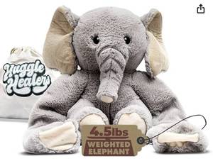 lot 2122 image: Elephant Stuffed Animal 4.5 lbs - 38 Long Comforting Arms for Soothing Hugs